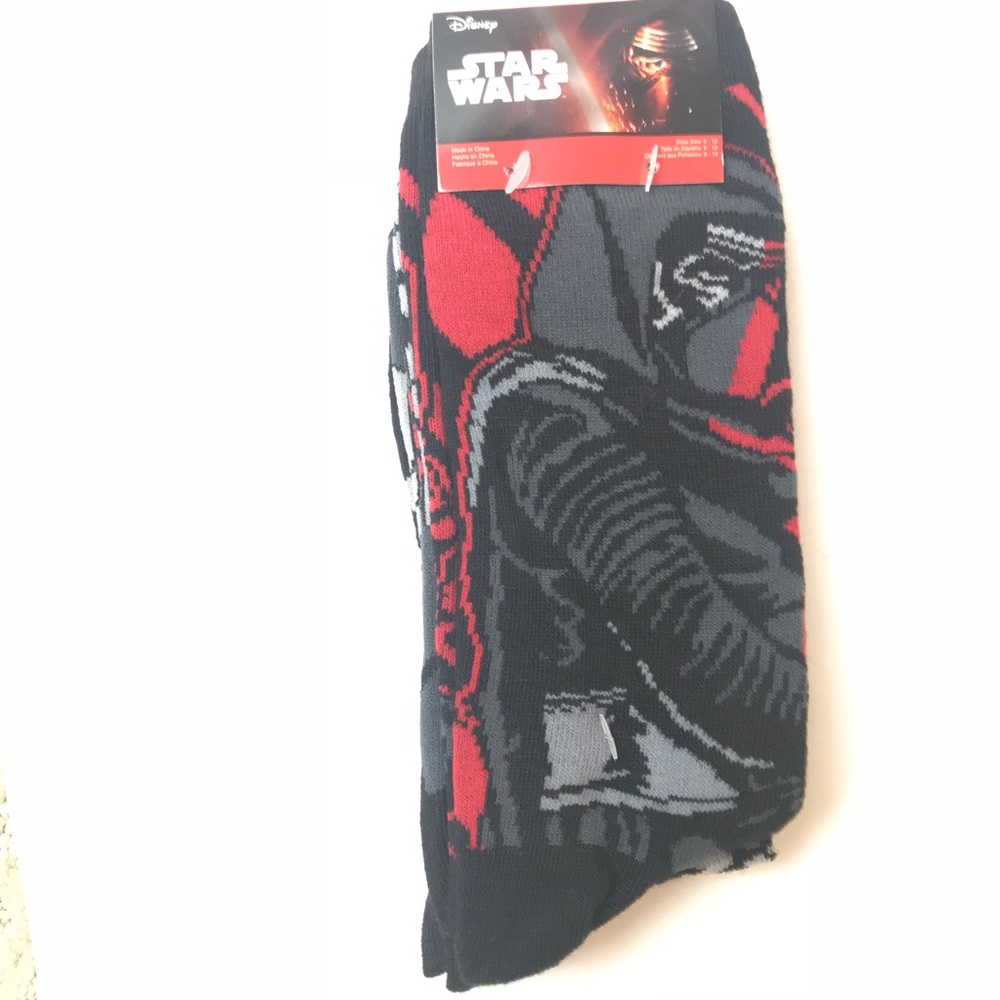 Disney Star Wars Socks 2 Pack Set Shoe Size 6-12 - Picture 1 of 6